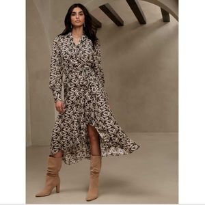 Banana Republic Silky Wrap Maxi Dress- XSP